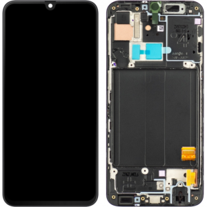 Pantalla service pack SUPER AMOLED completa negra para Samsung Galaxy A40, SM-A405FN
