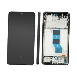 Pantalla para Redmi Note 14 5G Con Marco Negro (Original Service Pack)