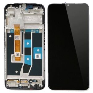 Pantalla lcd negra con marco para oppo A54s / A16 / A16S